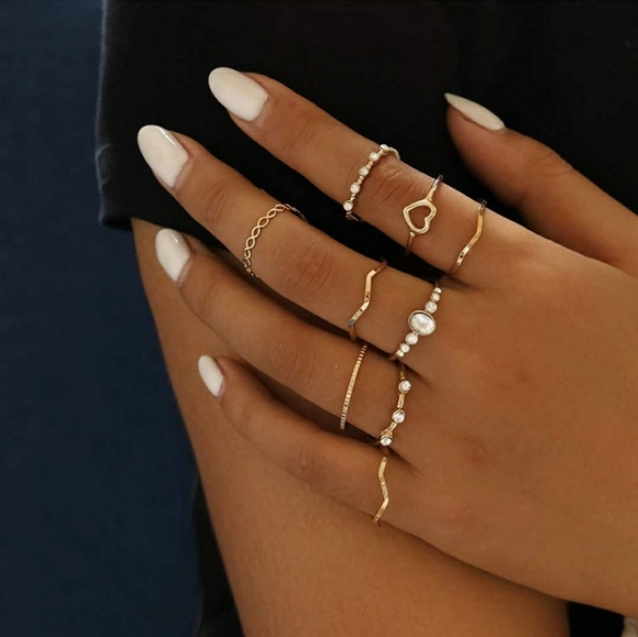 Beautiful Gold Midi Knuckle Rings - Picture 2 of 3
